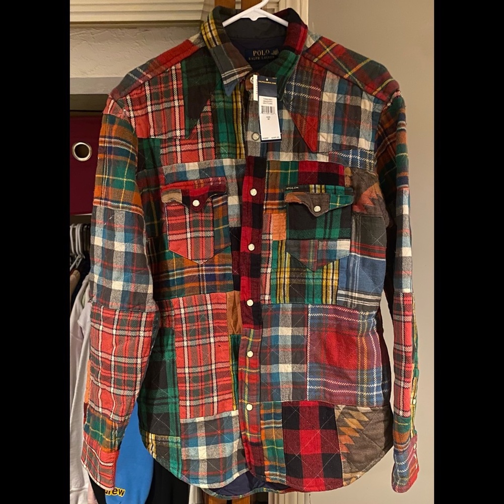 Ralph Lauren Patchwork Shacket NWT